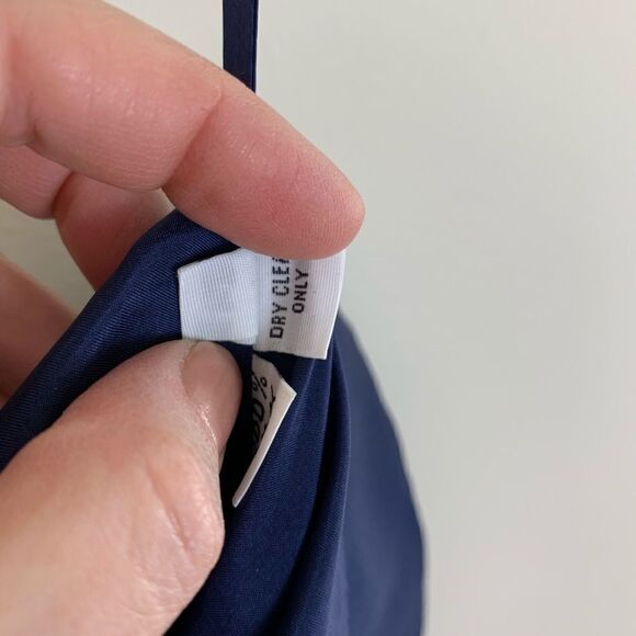 Roland Nivelais Blue Silk Ball Gown 12. 100% Silk. - Picture 7 of 8